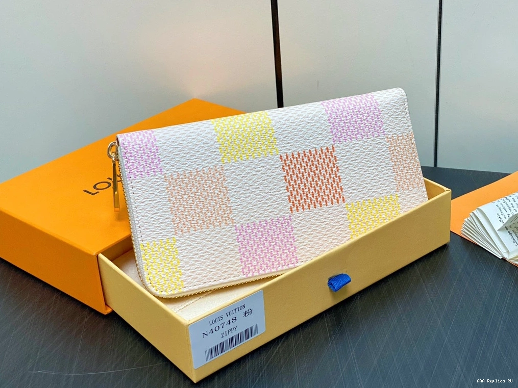 Aaa replica ru VUITTON LOUIS WALLET-19.5*10.5*2.5 ZIPPY cm 0708